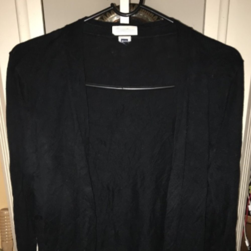 GAP BLACK LONG SLEEVE CARDIGAN SWEATER SMALL